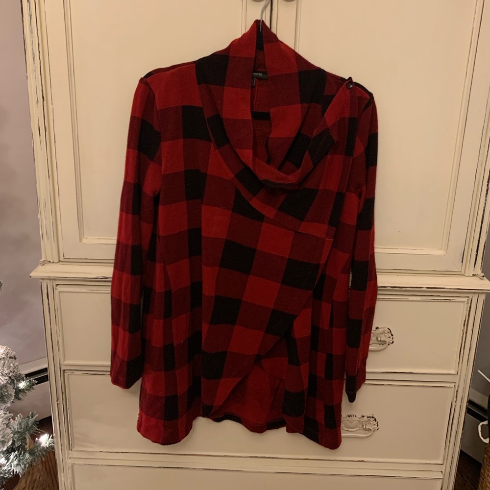 Limited size small Cowell neck flannel sweater